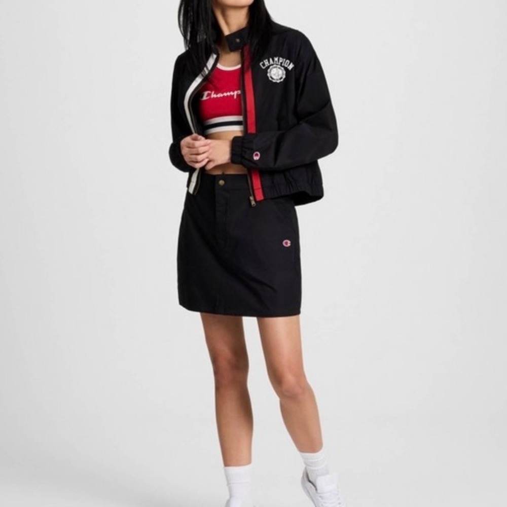 Champion Life Womens University of Champion Track Jacket‎ Black Red White Medium - Picture 6 of 8